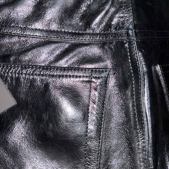 Helmut Lang Silver Leather Pants ✨ BNWT 🚀 Size 6 - Picture 11 of 12